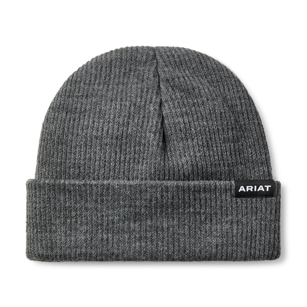 Ariat ADT Dark Grey Rebar Ribbed Beanie