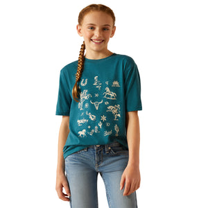 Ariat Girls Sketch Pad Tee