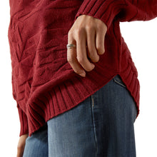Load image into Gallery viewer, Ariat Women&#39;s Cabernet Ornate Pullover Sweater
