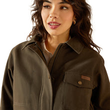 Load image into Gallery viewer, Ariat Women&#39;s Earth Brown Western Canvas Chore Jacket
