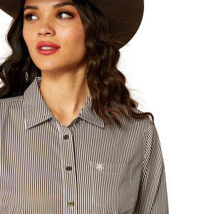 Ariat Women's Kirby Pro Shirt - Relic/White Stripe