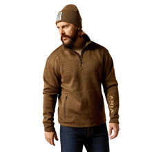 Load image into Gallery viewer, Ariat Men&#39;s Brown Heather Caldwell 1/4 Zip
