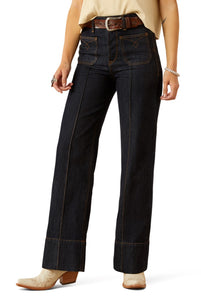 Ariat Women's Tomboy Western Utility Ultra High Rise Wide Leg Jean