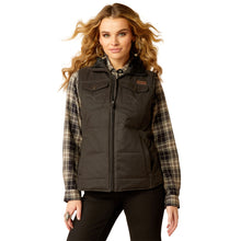 Load image into Gallery viewer, Ariat Women&#39;s Western Yoke Grizzly Insulated Vest - Black
