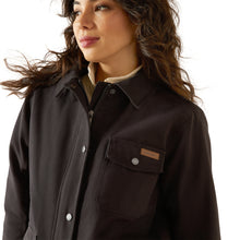 Load image into Gallery viewer, Ariat Women&#39;s Black Western Canvas Chore Jacket

