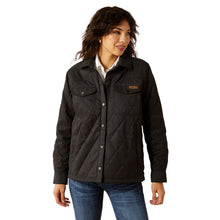 Load image into Gallery viewer, Ariat Women&#39;s Black Grizzly Quilted Barn Jacket
