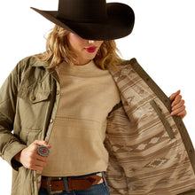 Load image into Gallery viewer, Ariat Women&#39;s Dusky Green Grizzly Quilted Barn Jacket
