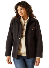 Load image into Gallery viewer, Ariat Women&#39;s Black Western Canvas Chore Jacket
