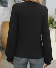 Load image into Gallery viewer, Women&#39;s Ribbed Sweater - Black
