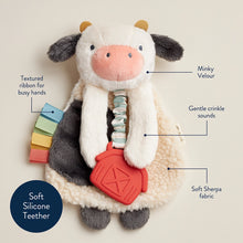 Load image into Gallery viewer, Cow Itzy Lovey™ Plush &amp; Teether Toy
