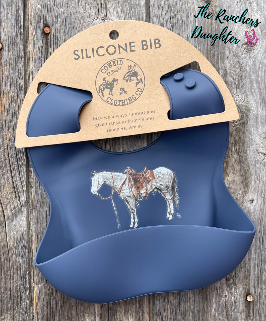 Navy Ranch Horse Bib