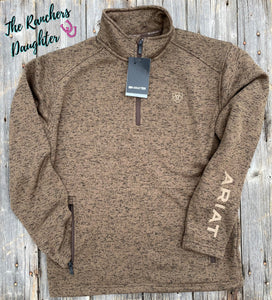 Ariat Men's Brown Heather Caldwell 1/4 Zip