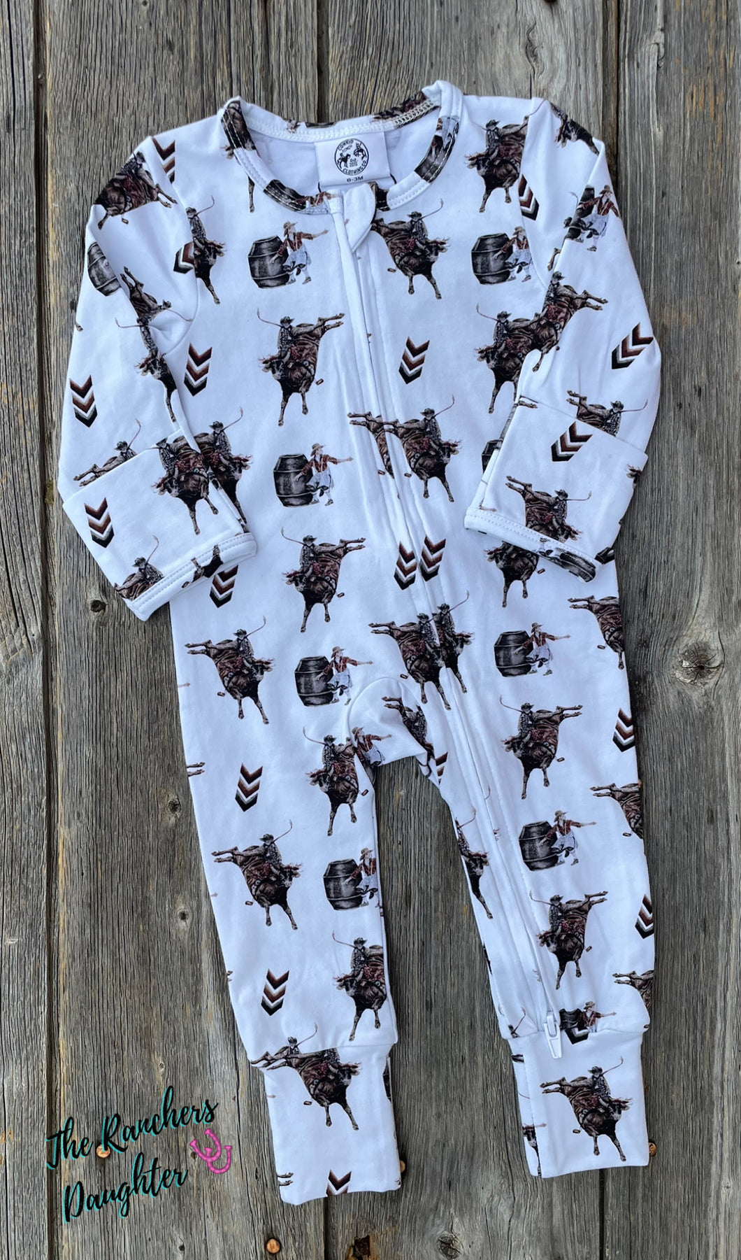 Bull Rider Folding Feet Jammies