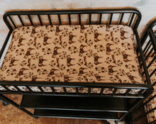 Load image into Gallery viewer, Prairie Rose Bamboo Muslin Changing Pad Cover
