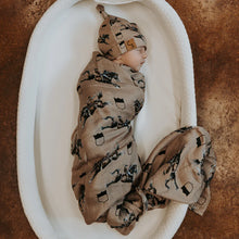 Load image into Gallery viewer, Rodeo Broncs Bamboo Muslin Swaddle
