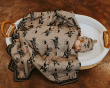 Load image into Gallery viewer, Rodeo Broncs Bamboo Muslin Blanket

