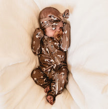 Load image into Gallery viewer, Almond Ranch Horse -Ruffled- Folding Feet Jammies
