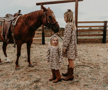 Load image into Gallery viewer, Prairie Rose Dress &amp; Matching Bow
