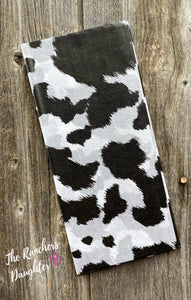Black Cowprint Tissue Paper
