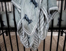 Load image into Gallery viewer, Olive Angus Bamboo Muslin Blanket
