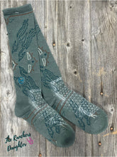 Load image into Gallery viewer, Lucky Chuck Fringe Tucumcari Gray Performance Socks
