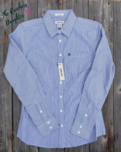 Load image into Gallery viewer, Ariat Women&#39;s True Blue Stripe Kirby Shirt
