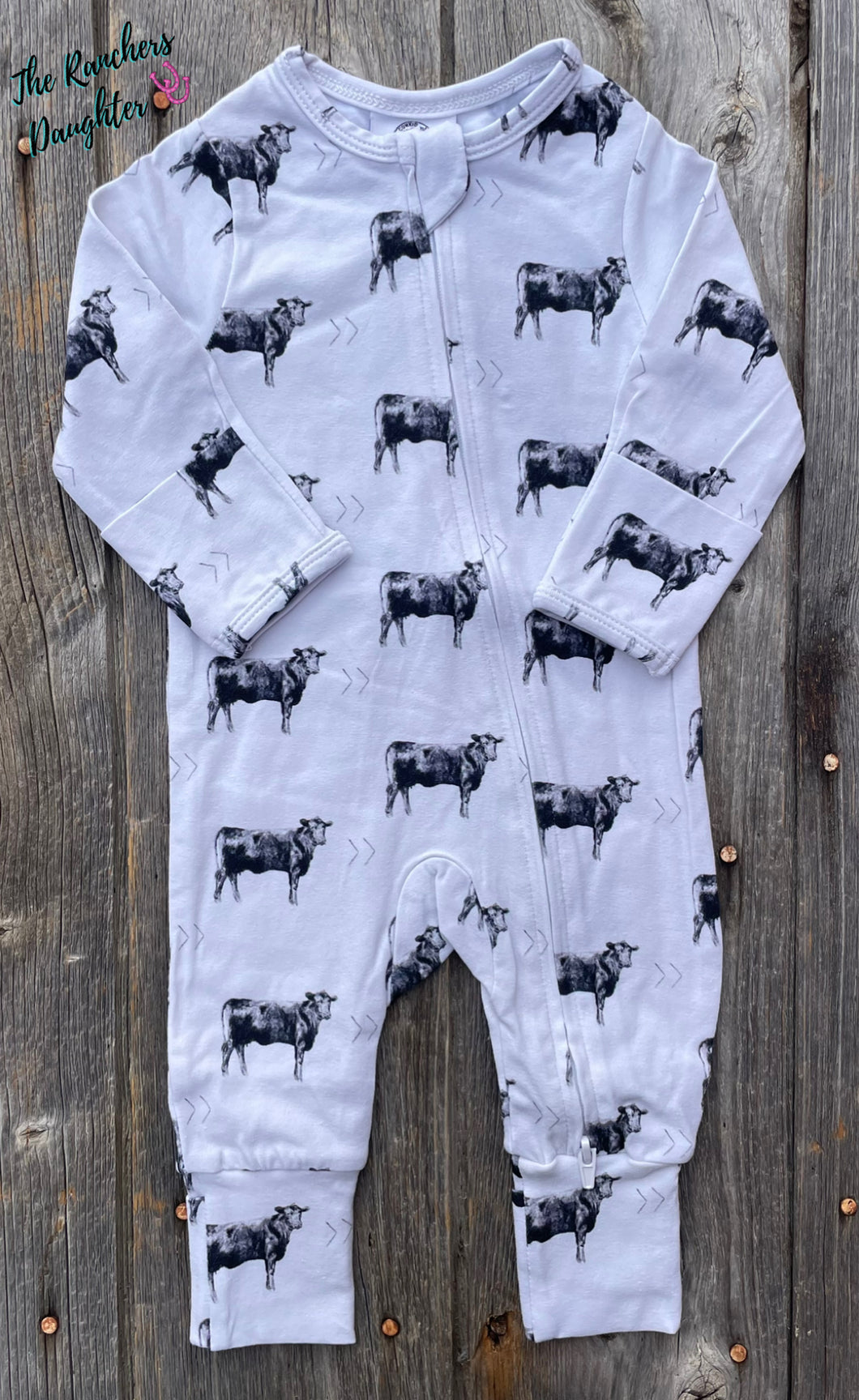 Gray Angus Folding Feet Jammies
