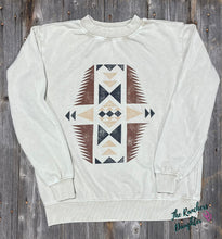 Load image into Gallery viewer, Aztec Mineral Crew Sweatshirt - Sand
