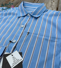 Load image into Gallery viewer, Ariat Women’s VentTEK Blue/Rattan Stripe Stretch Shirt
