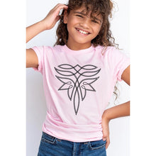 Load image into Gallery viewer, Kids Pink Fancy Boot Stitch Tee
