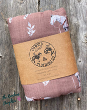 Load image into Gallery viewer, Almond Ranch Horse Bamboo Muslin Blanket
