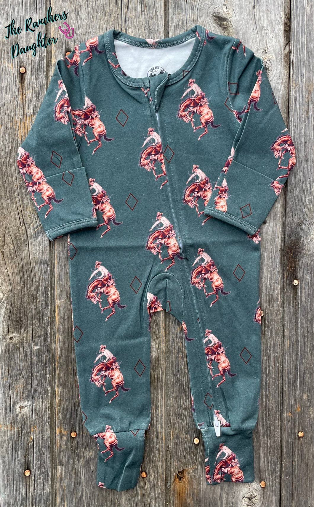 Teal Bronc Jammies