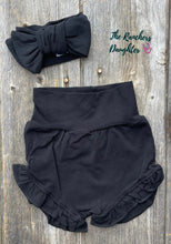 Load image into Gallery viewer, Black Bloomer/Headband Set
