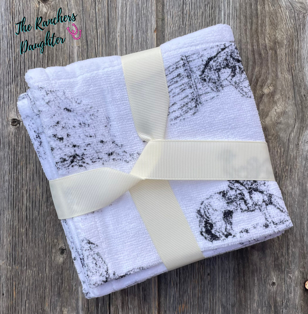 Heaven on Earth Set of 4 Washcloths