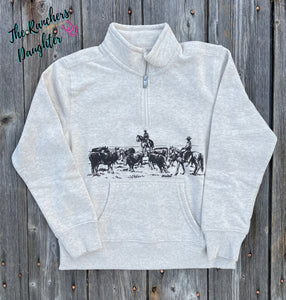 Ariat Youth Cattle 1/4 Zip Sweatshirt