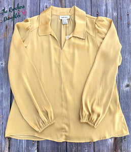 Ariat Mustard Shimmer Blouse