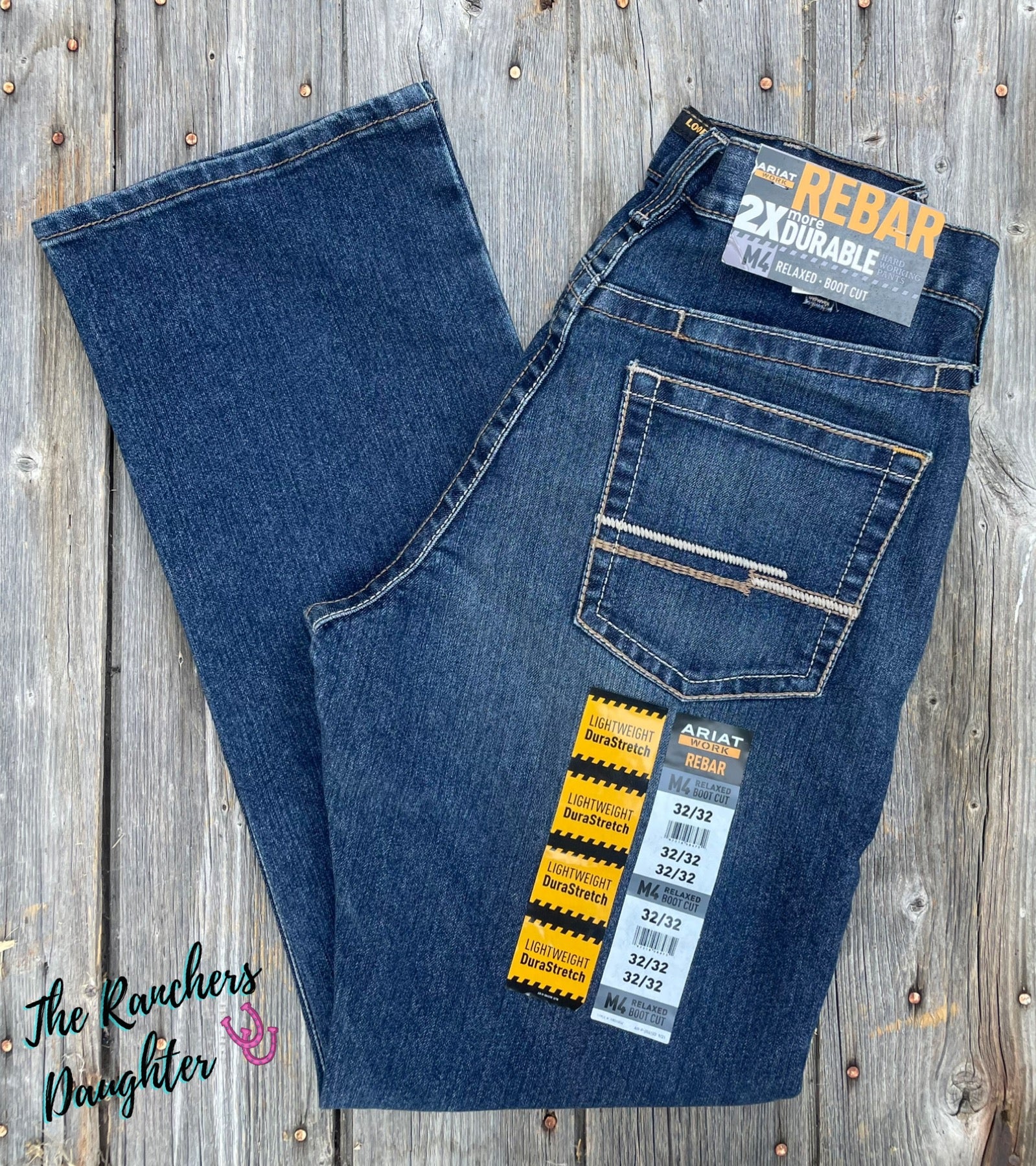 Bootcut Jeans Men's Ariat Rebar Jeans Rebar M4 Low Rise