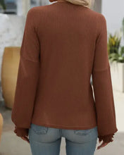 Load image into Gallery viewer, Women&#39;s Ribbed Sweater - Rust
