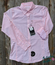 Load image into Gallery viewer, Ariat Women’s VentTEK Peach Stripe Stretch Shirt
