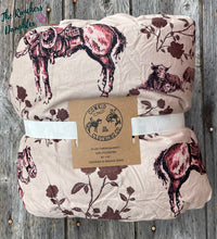Load image into Gallery viewer, Prairie Rose Plush Throw Blanket
