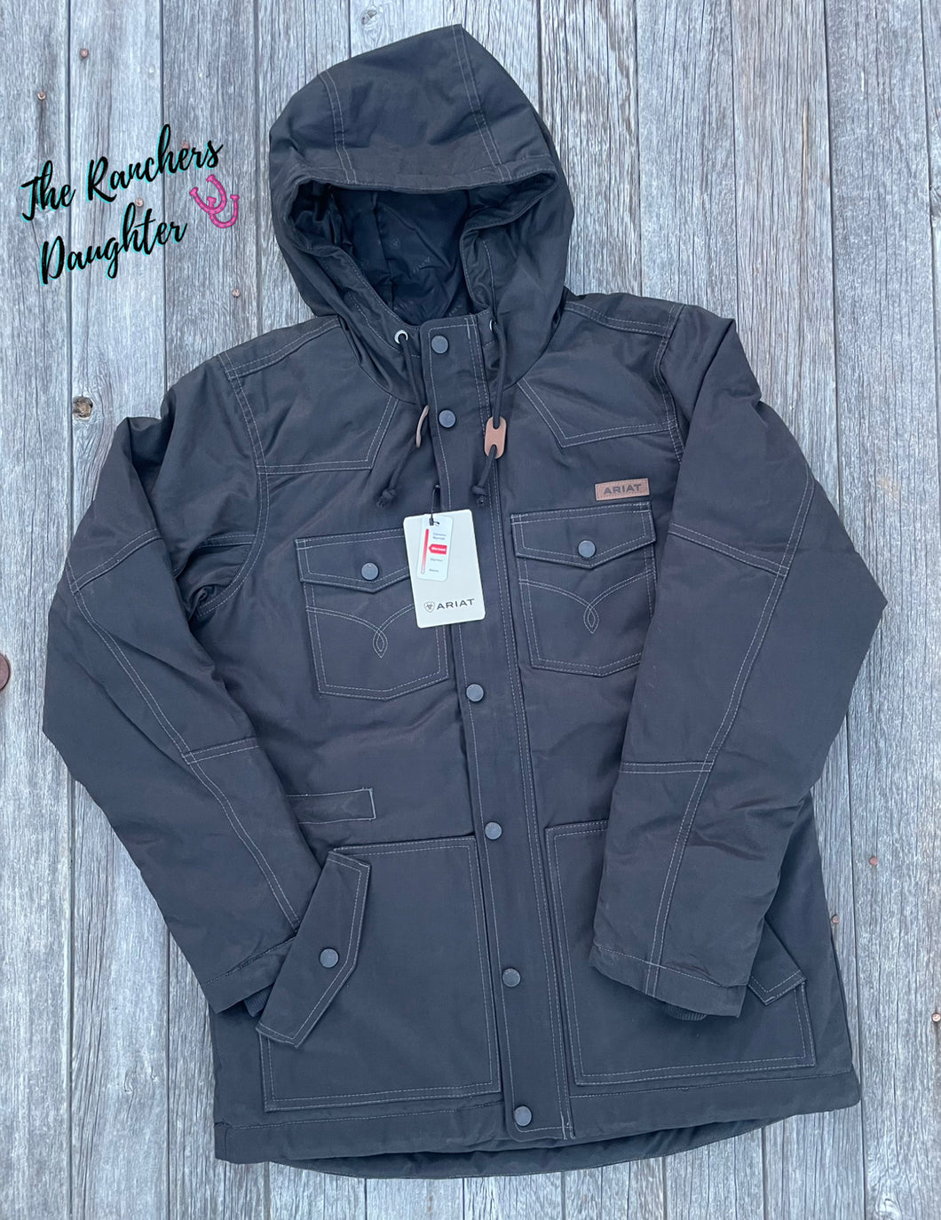 Ariat Women's Black Western Yoke Grizzly Insulated Parka