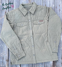 Load image into Gallery viewer, Ariat Women&#39;s Dusky Green Grizzly Quilted Barn Jacket
