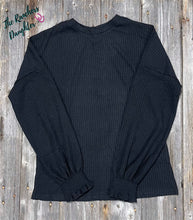 Load image into Gallery viewer, Women&#39;s Ribbed Sweater - Black
