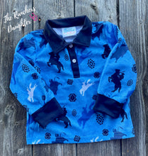 Load image into Gallery viewer, Shea Baby Cowboy Longsleeve Polo Shirt

