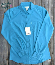 Load image into Gallery viewer, Ariat Women's Adriatic Blue Kirby Pro Shirt
