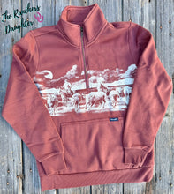 Load image into Gallery viewer, Wrangler Retro® Women's Rust 1/4 Zip Sweatshirt
