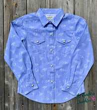 Load image into Gallery viewer, Ariat Youth Western Lavender Motifs Western Shirt
