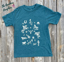 Load image into Gallery viewer, Ariat Girls Sketch Pad Tee
