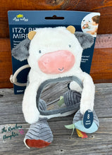 Load image into Gallery viewer, Cow Itzy Bitzy Mirror™ Travel + Tummy Time Toy
