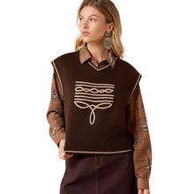 Load image into Gallery viewer, Ariat Women's Bootstitch Sweater Vest
